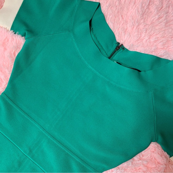 SALE- BCBG Kisha Color Block Power Bandage Dress Medium - Picture 4 of 6